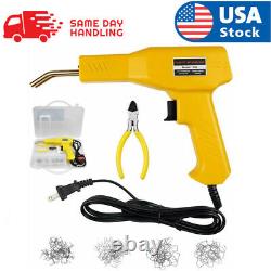 With200 Wires Hot Stapler Plastic Repair Car Bumper Welding Welder Machine Gun Kit